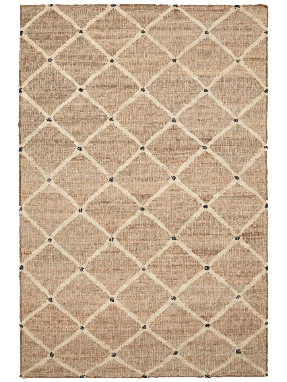 Annie Selke Kali Handwoven Jute Rug | Natural Rug Size 2'6"x8'